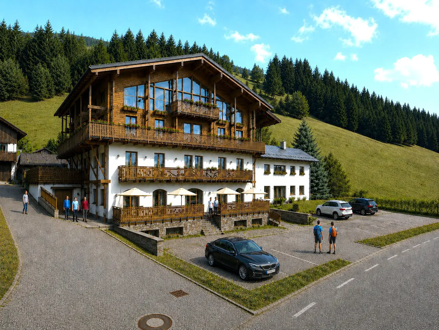 Planned project with wellness area Holiday apartment