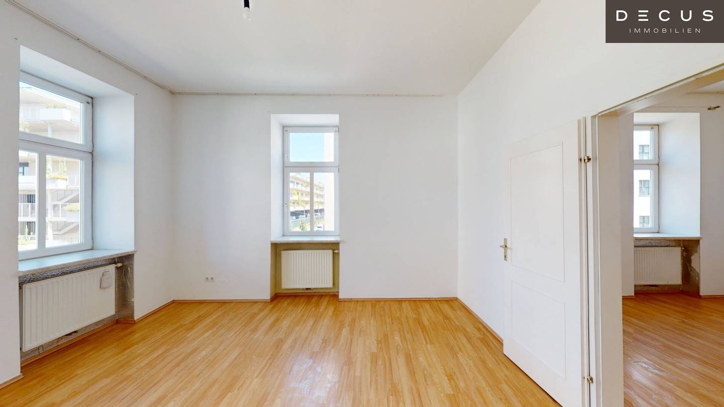 3 rooms light-filled great potential