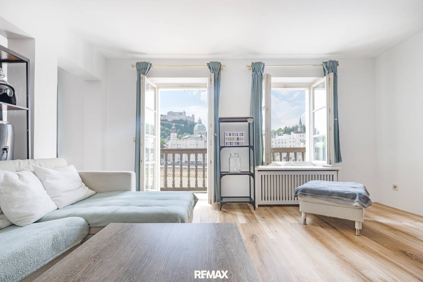 Salzburg in View: 2-room apartment with balcony and direct view of the fortress