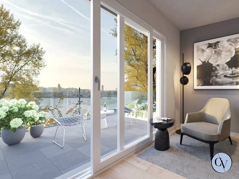 Unique opportunity Villa on own land in first line to the Old Danube - 433m² plot