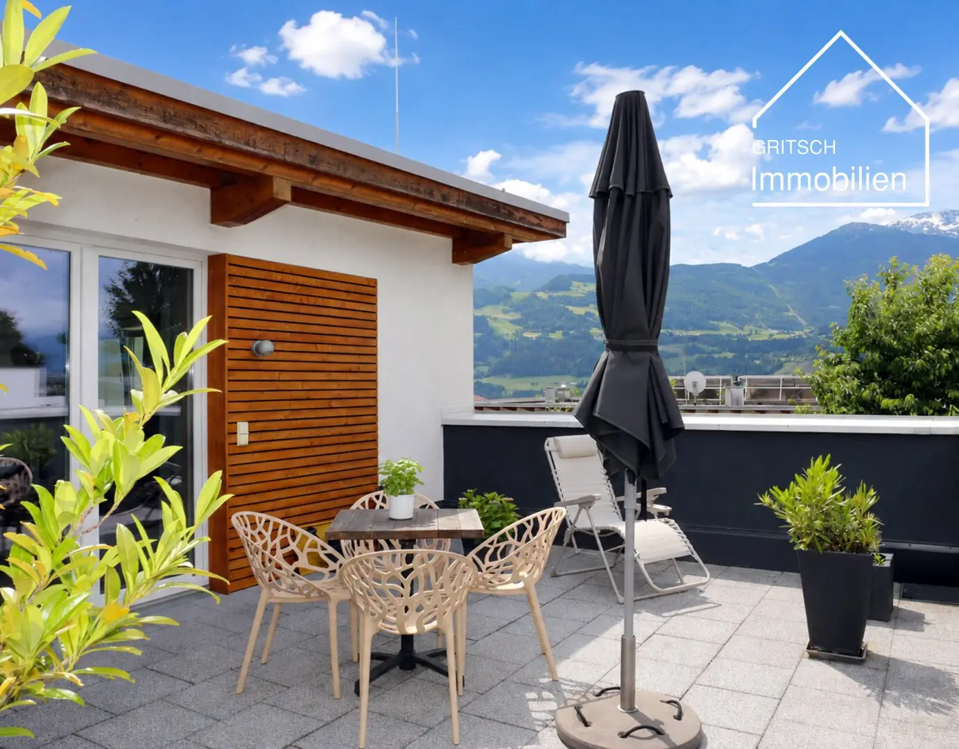 MILS - Charmante Garçonnière mit großer Terrasse und eigenem Zugang