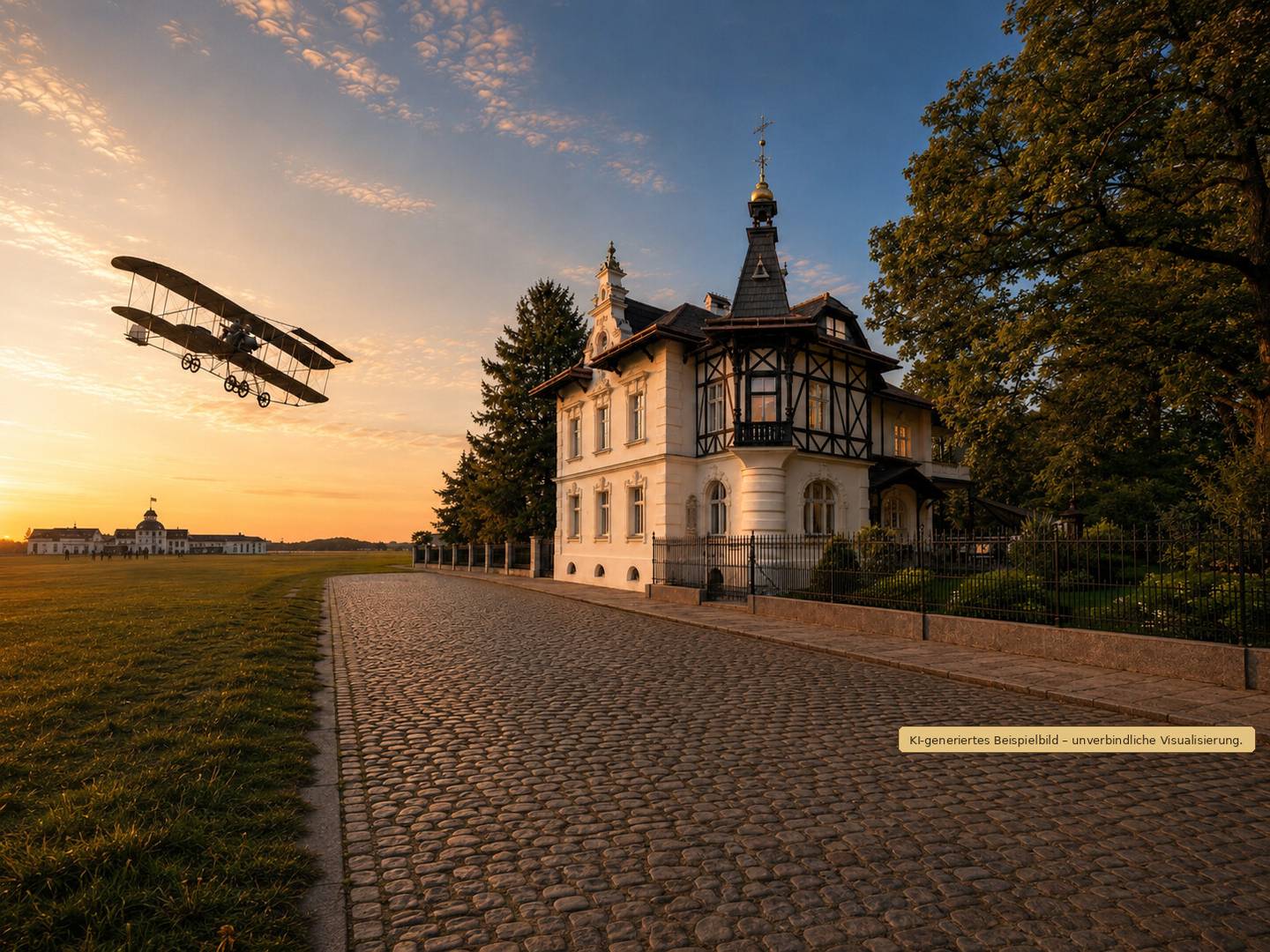 Historic villa with park and approved project Anlegerwohnung