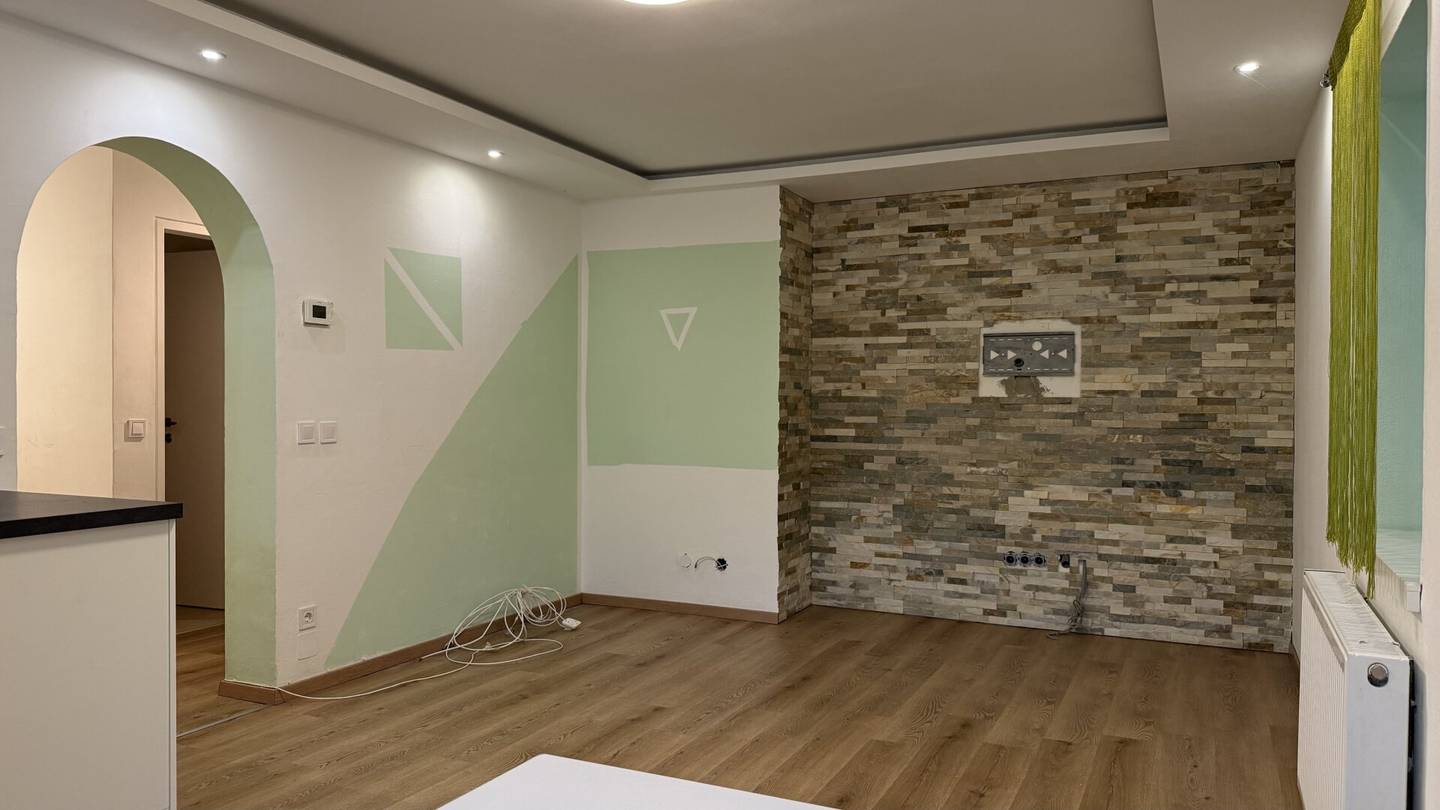 Modern 3-room apartment with kitchen for rent
