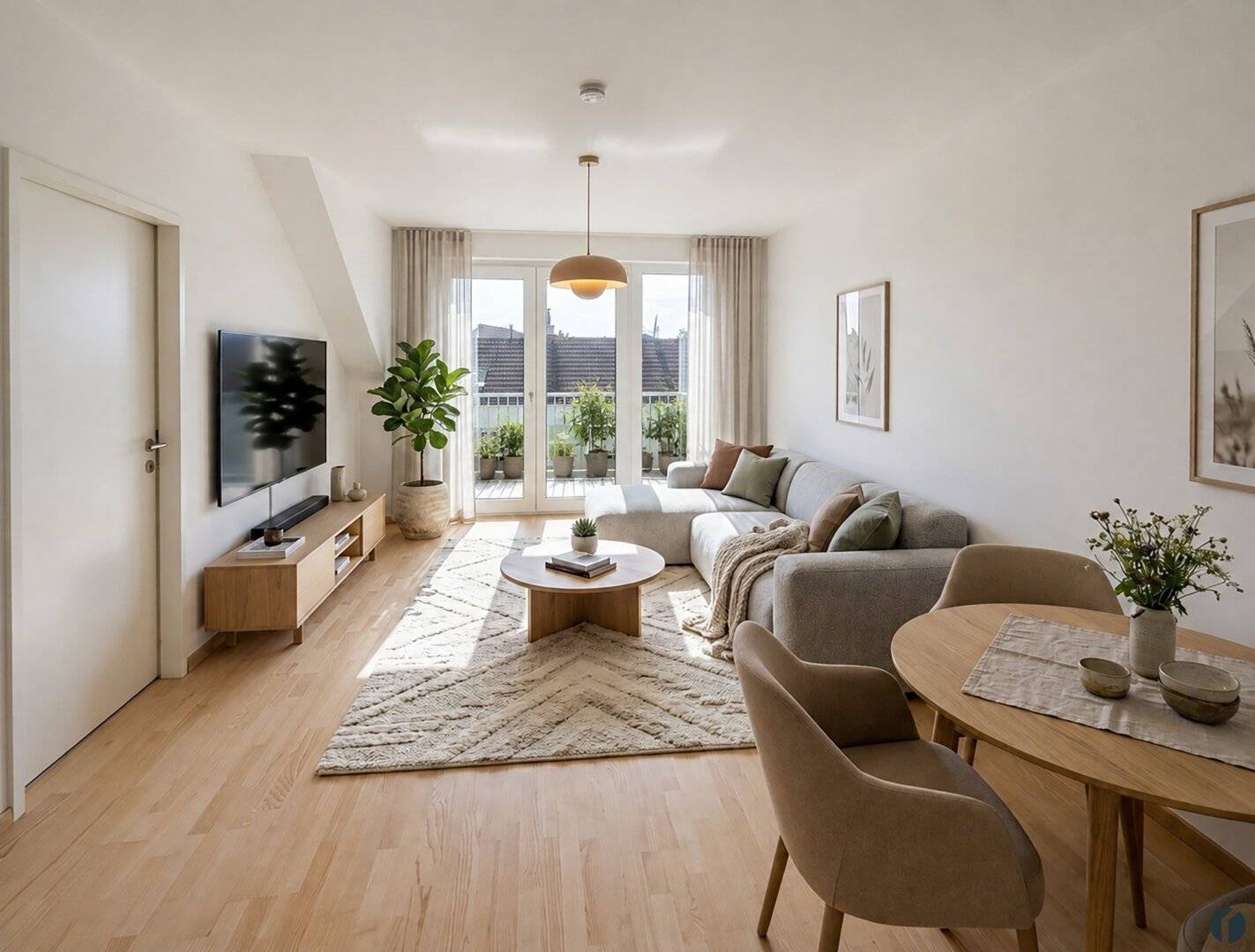 Charming First Occupancy Apartment in Tulln – 2 Rooms &amp; West Balcony