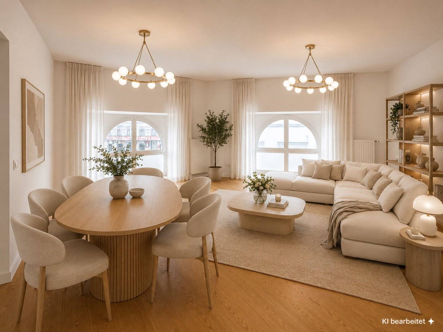 Renovated period apartment on raised ground floor – directly at Augarten, with private lift