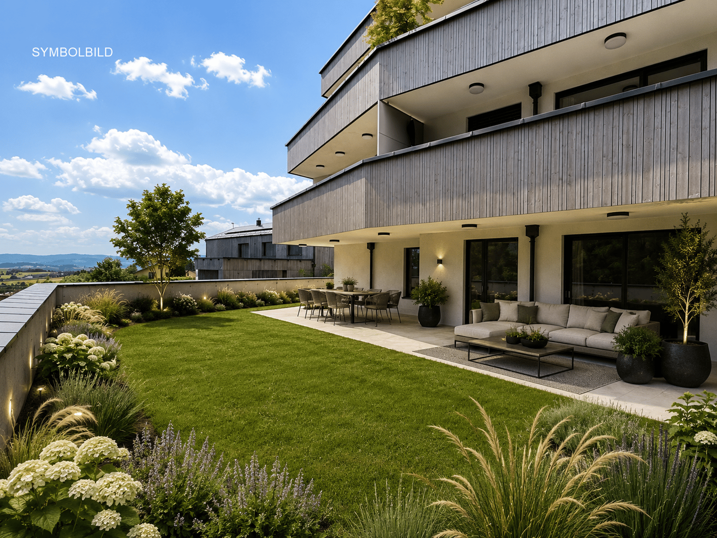 Wohnung mit Privatgarten und großzügiger Terrasse