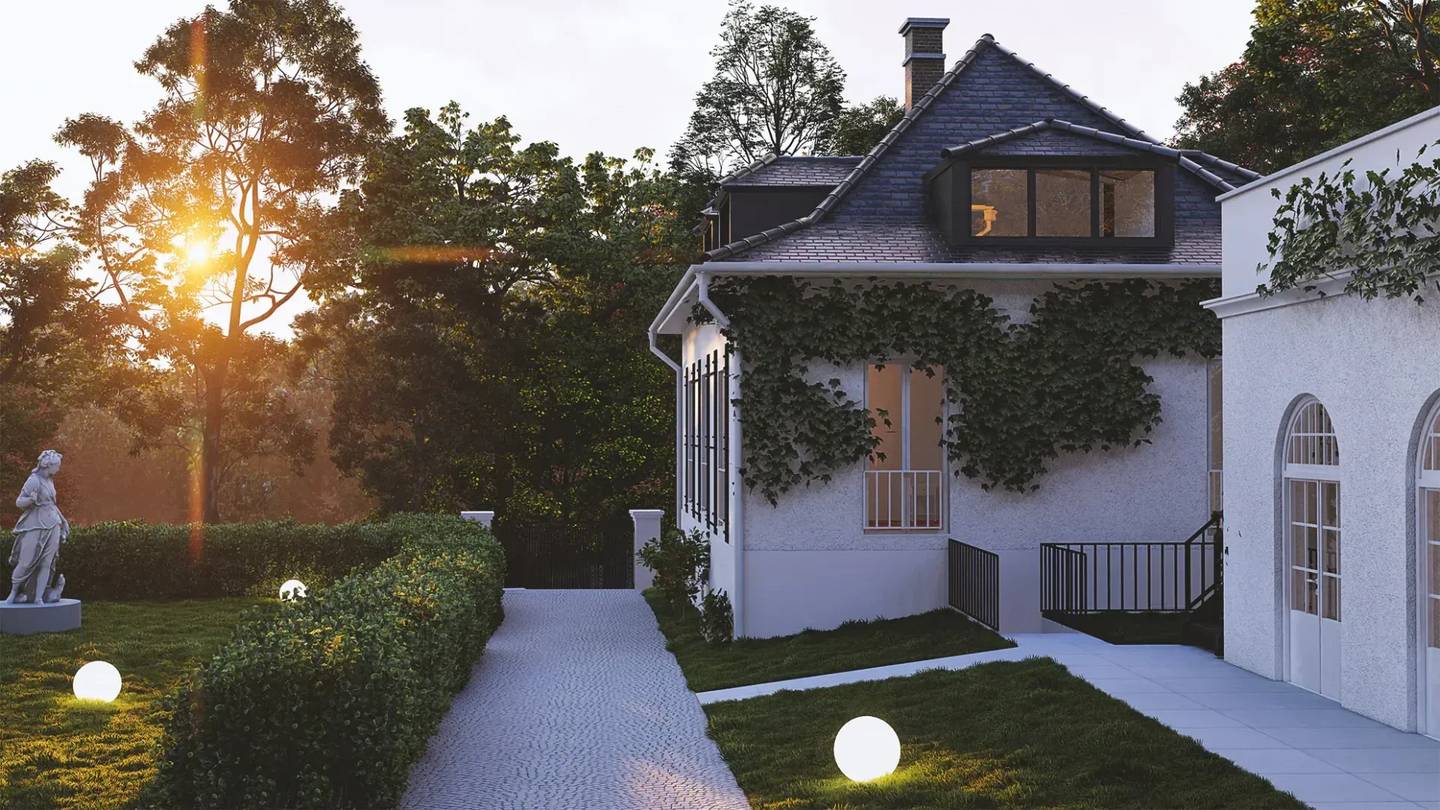 Schlossartiges Anwesen mit Baugenehmigung &amp; atemberaubendem Wienblick