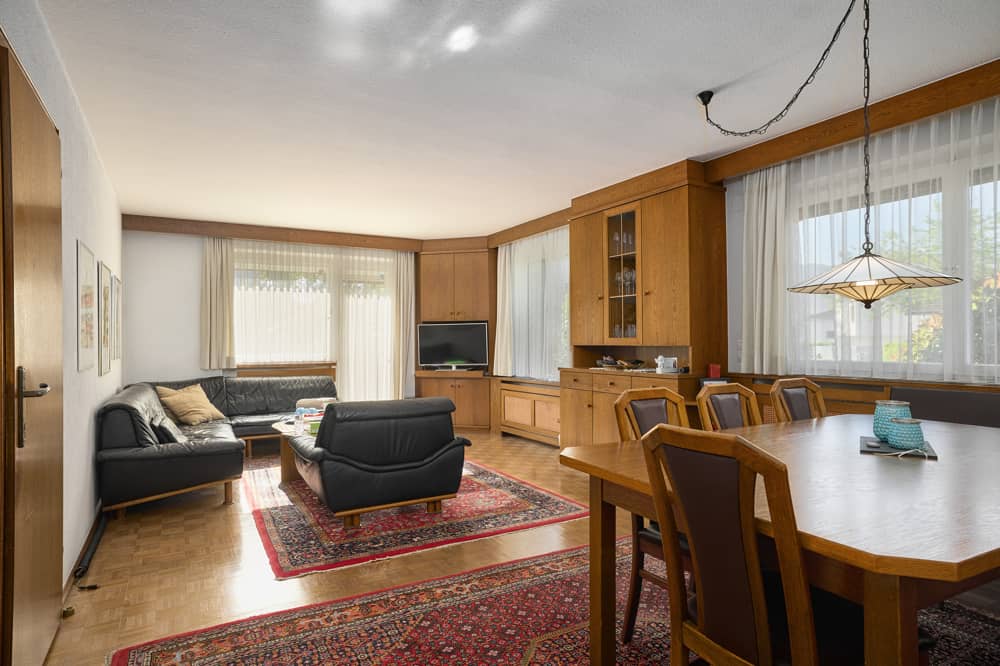 Wohnung mit großem Garten und direktem Riedzugang