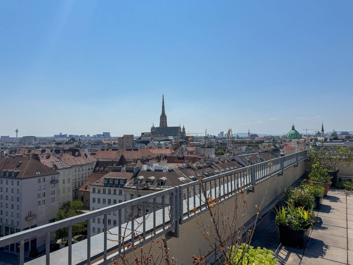 Bright apartment with distant view