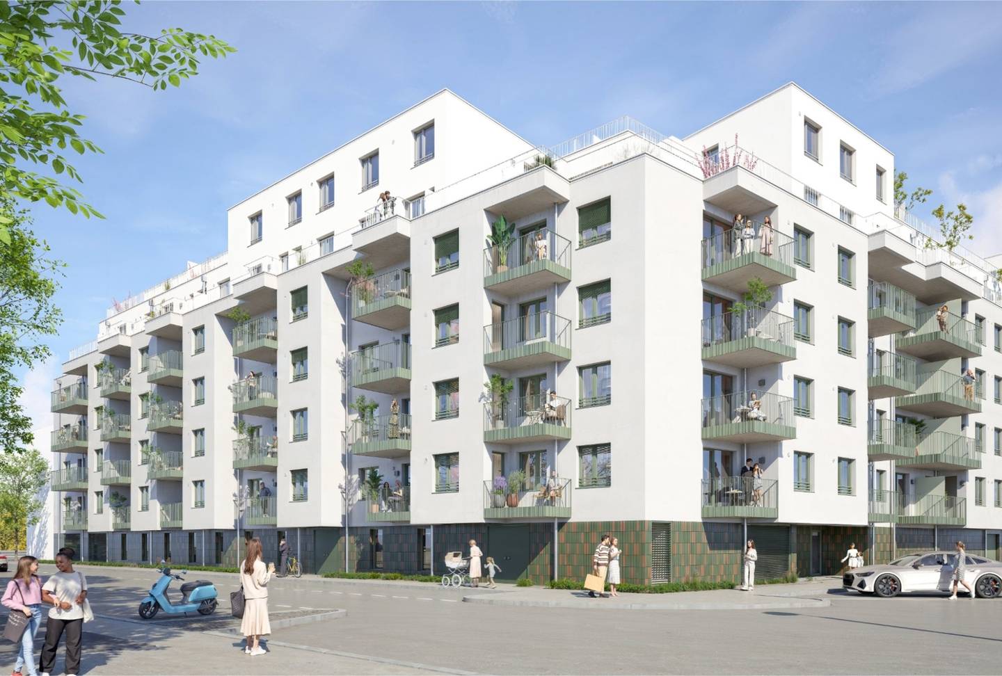 Bright neubauwohnung near Donaukanal with balcony