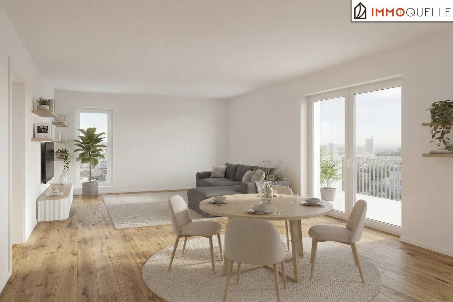 Lebenswert Wohnen - Wels! Barrierefrei erreichbare Neubauwohnung in Wels mit privatem Freiraum, Lift, Kellerabteil und Stellplatz Provisionsfrei für den Käufer