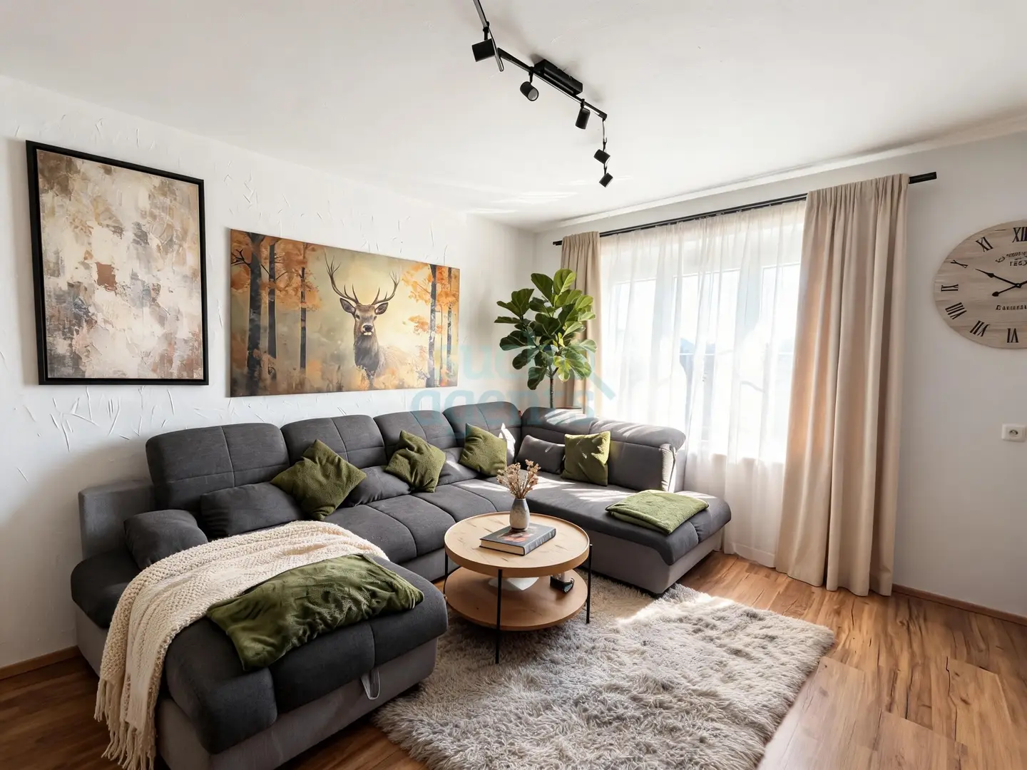 Modernisiert mit Photovoltaik und Terrasse Familienwohnung