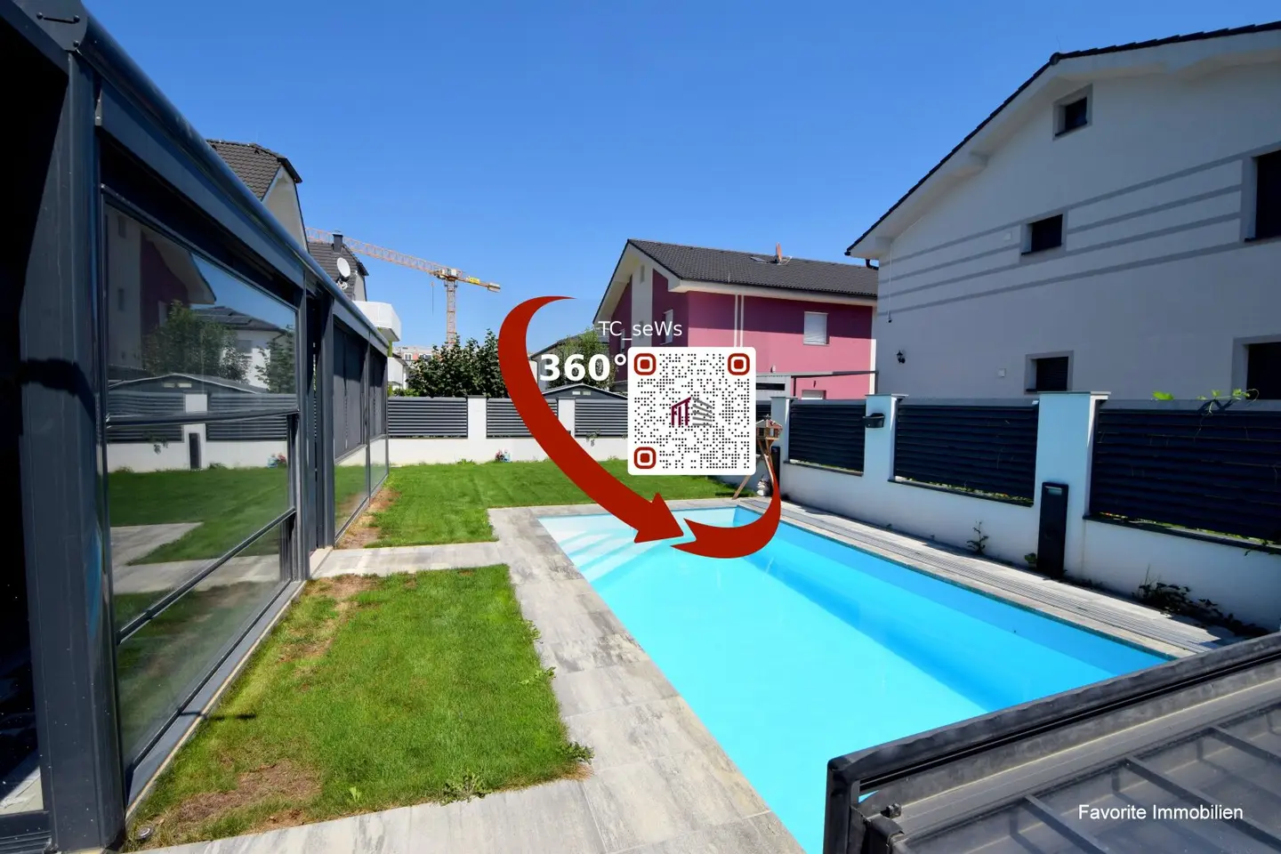 5 Zimmer + 3 Zimmer im Wohnkeller, Wintergarten + Pool -Viel Platz an der Wiener Stadtgrenze: