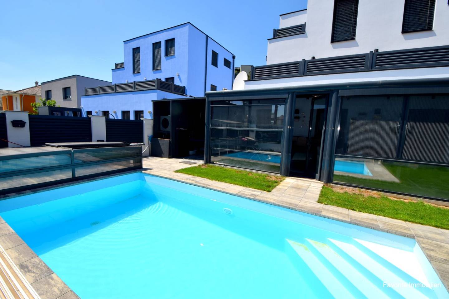5 Zimmer + 3 Zimmer im Wohnkeller, Wintergarten + Pool -Viel Platz an der Wiener Stadtgrenze: