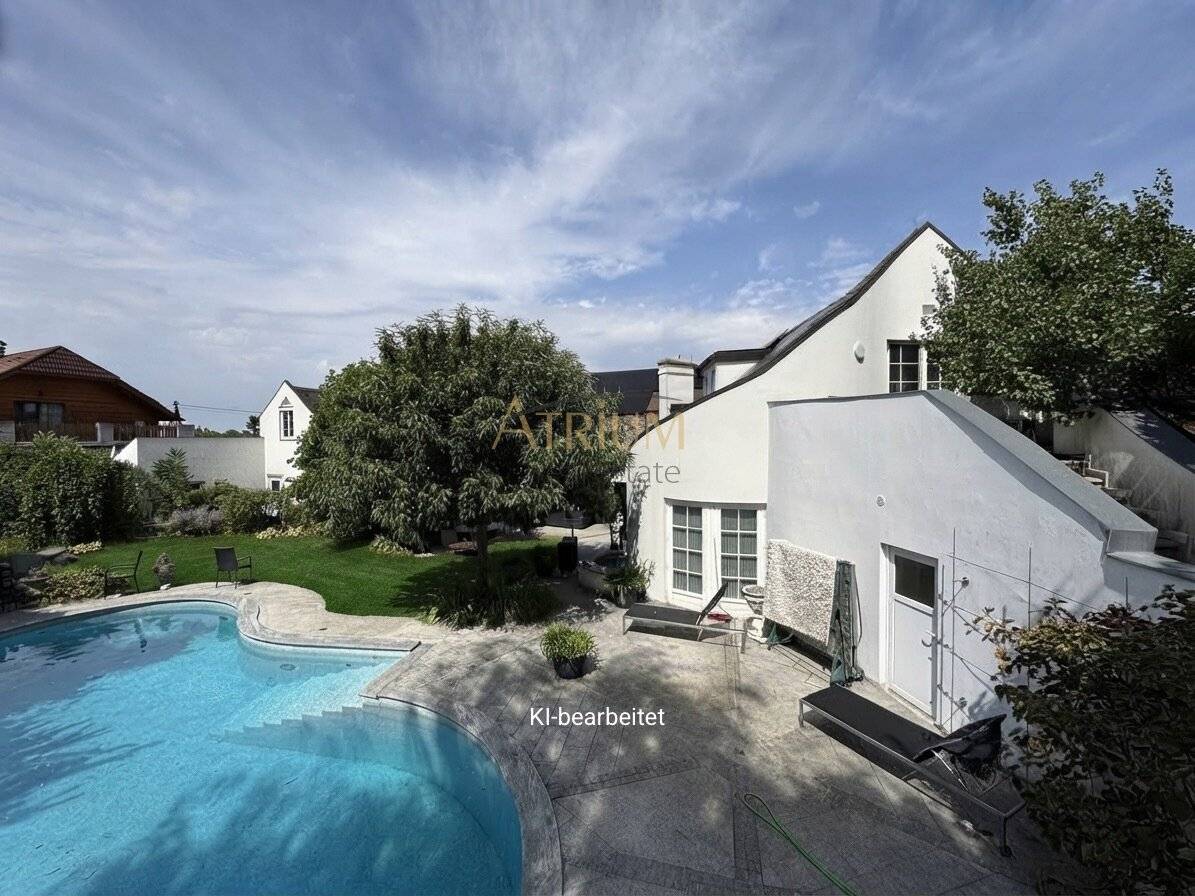 Non-standard villa with pool, wellness area and home cinema