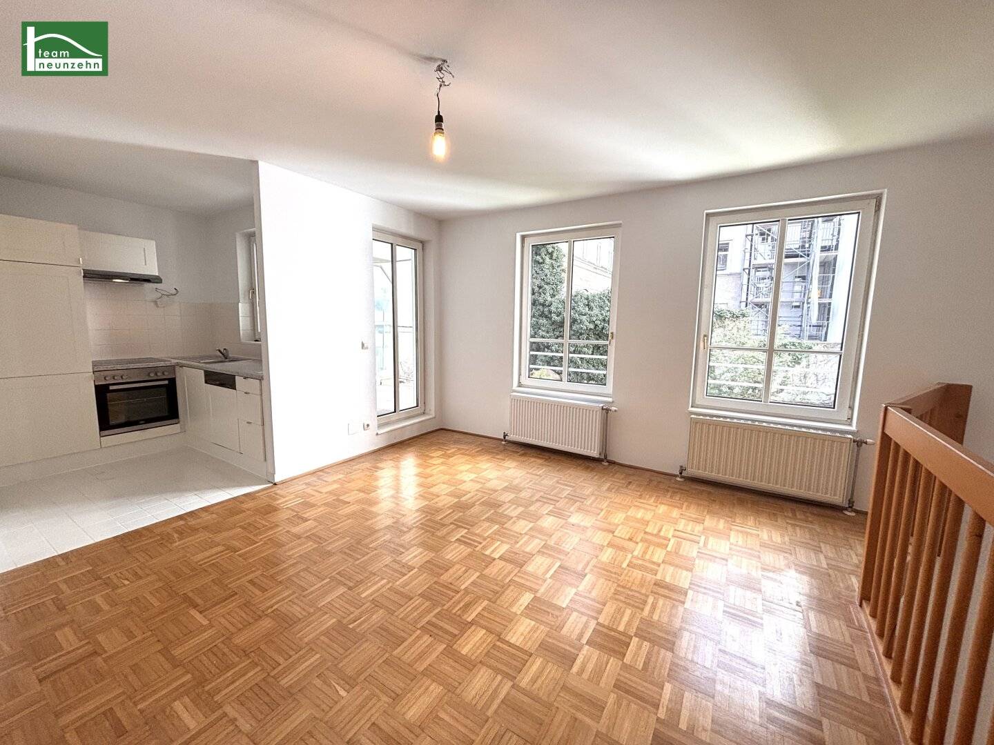 Maisonette with loggia and terrace – 4 rooms with shared garden use and underground garage in 1180 Vienna
