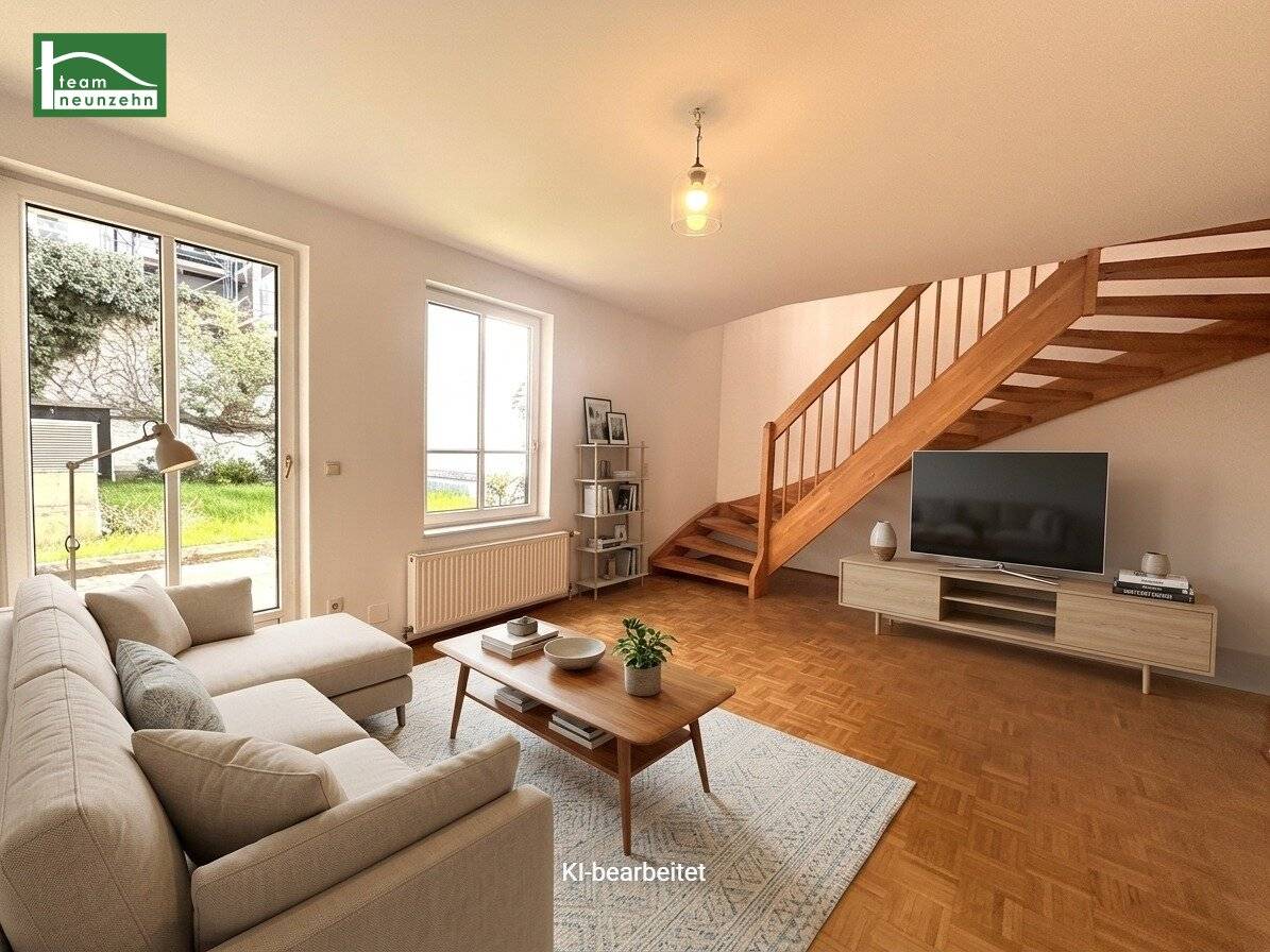 Maisonette with loggia and terrace – 4 rooms with shared garden use and underground garage in 1180 Vienna