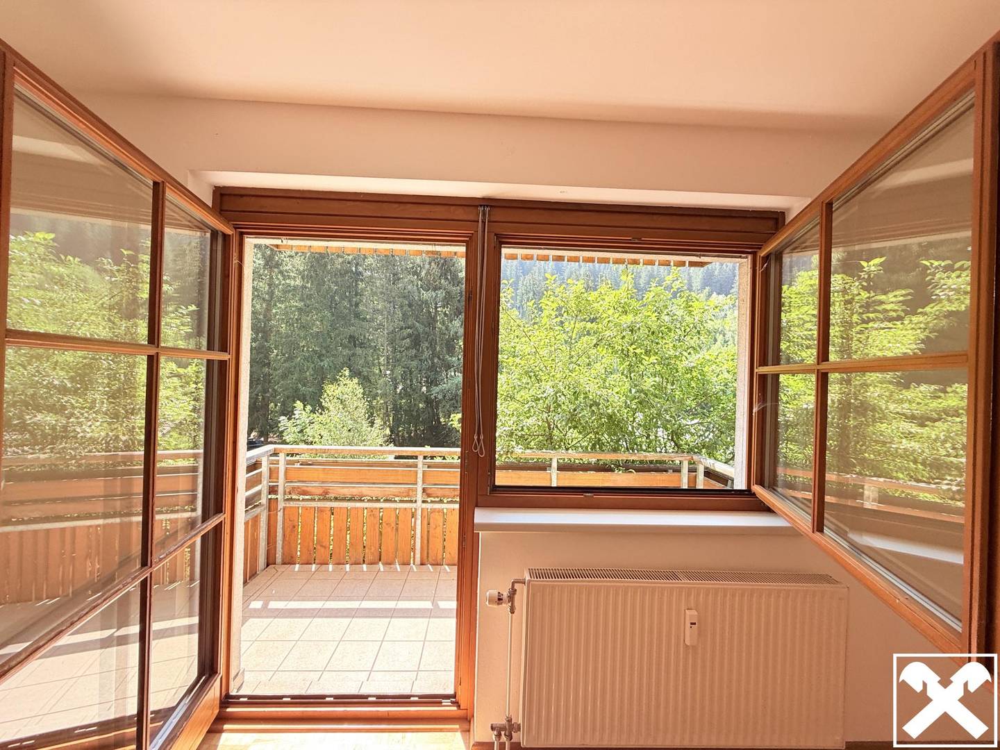 Family apartment at the village edge in ski and hiking area