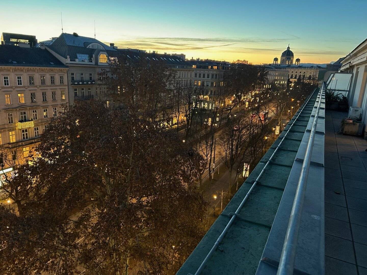 Luxury Attic Apartment at Opernring – Terraces with Fantastic View over the Vienna City Centre