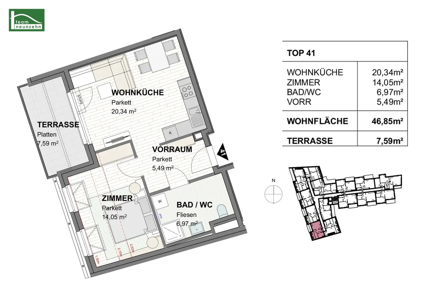 Great 2-room apartment in optimal central location - KARMELITERHOF