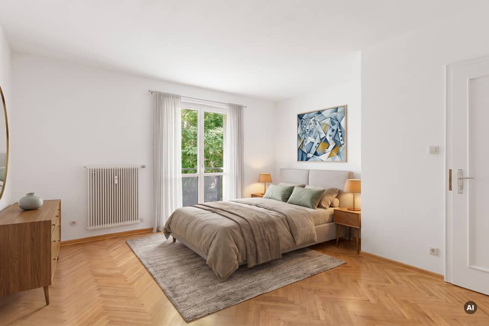 Bright apartment in Josefiau with balcony and garage