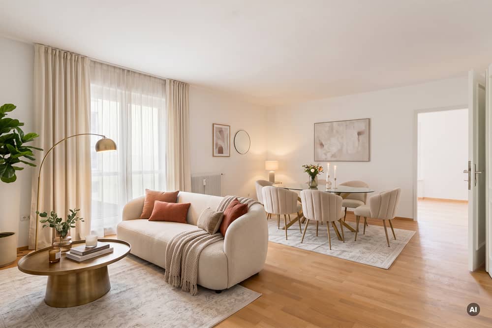 Bright apartment in Josefiau with balcony and garage