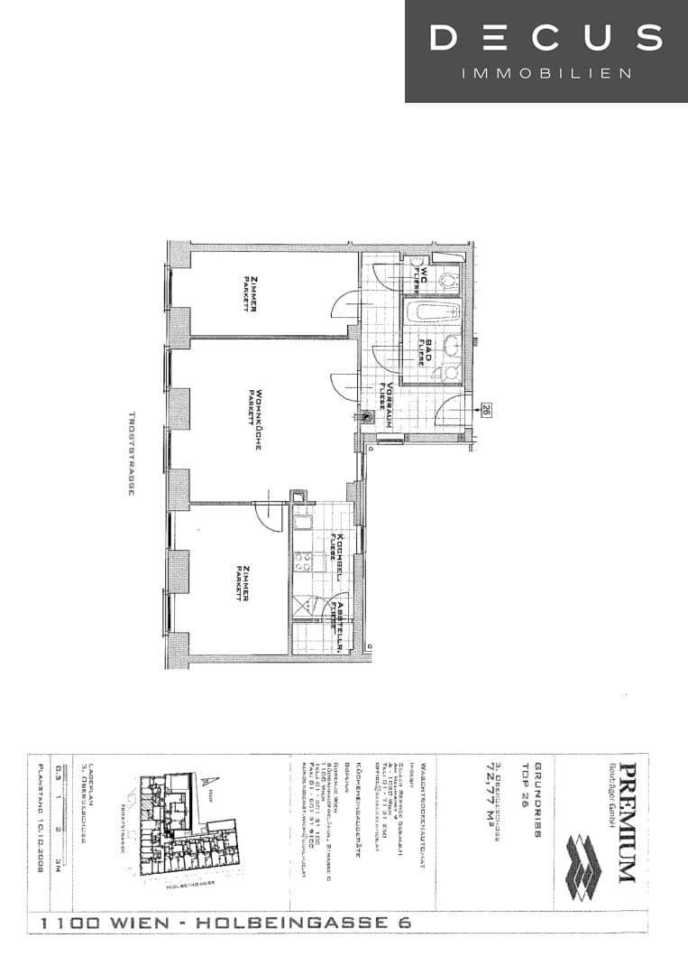 2-room apartment 3rd floor kitchenette optimal layout for flatshare available from 01.10.2026