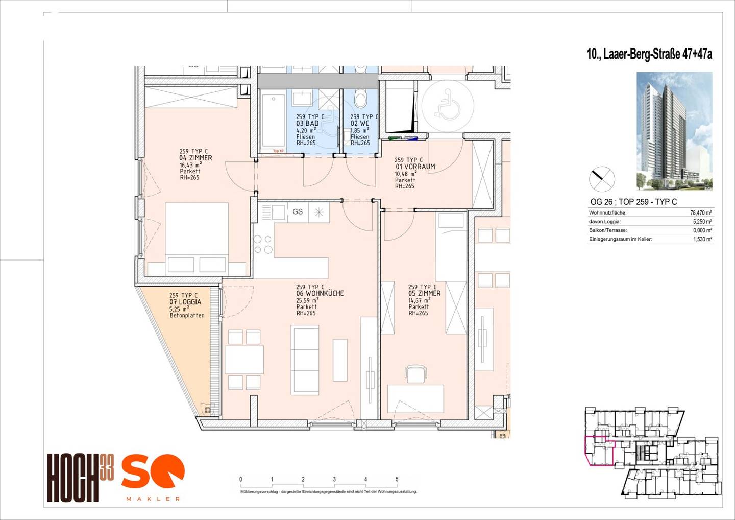 # SQ HOCH33 LIVING WITH PANORAMIC VIEW IN THE HIGHEST SITUATED RESIDENTIAL BUILDING IN VIENNA