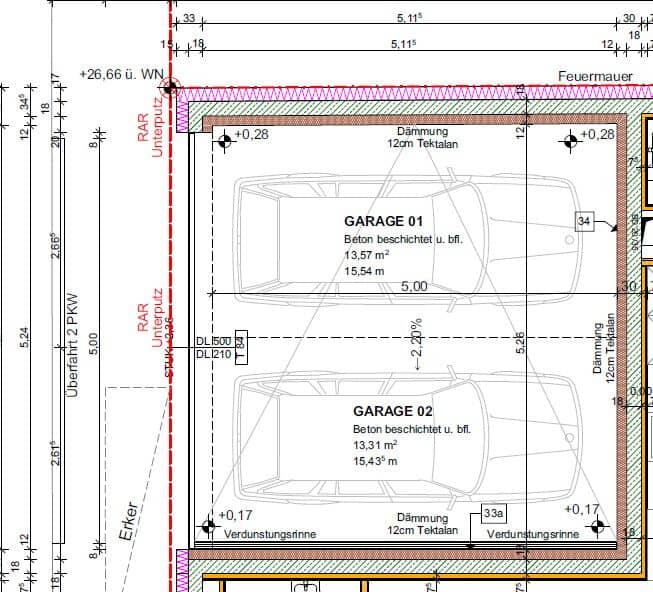 Garagenstellplatz in Neubauanlage nahe U1 Neulaa