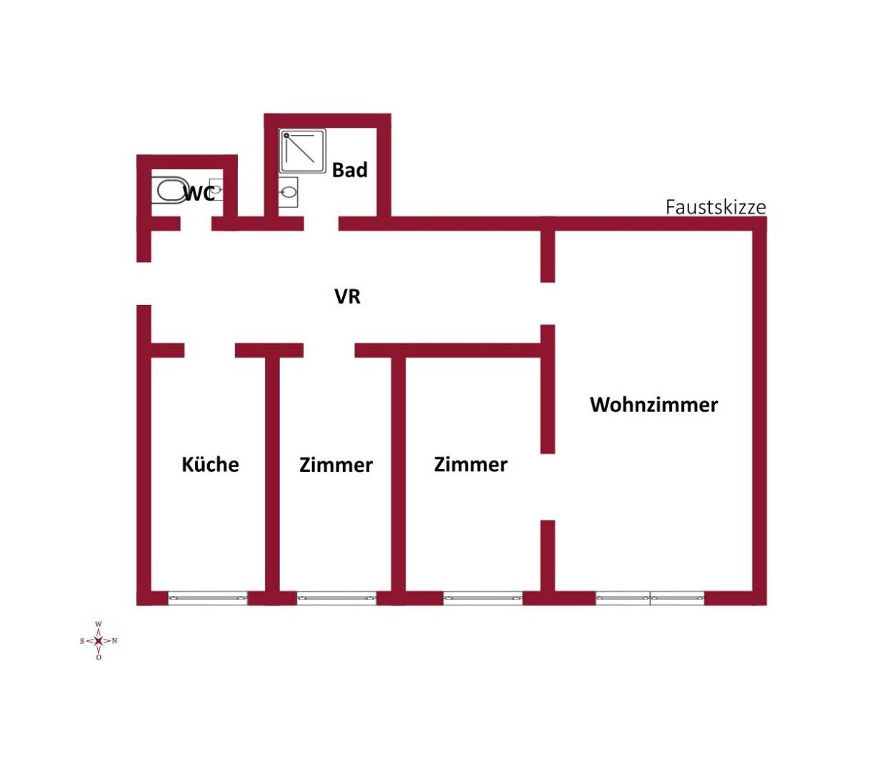 Living in Döbling | U4 - 3 minutes on foot | Courtyard | French balcony | triple glazing | Döblinger Bad