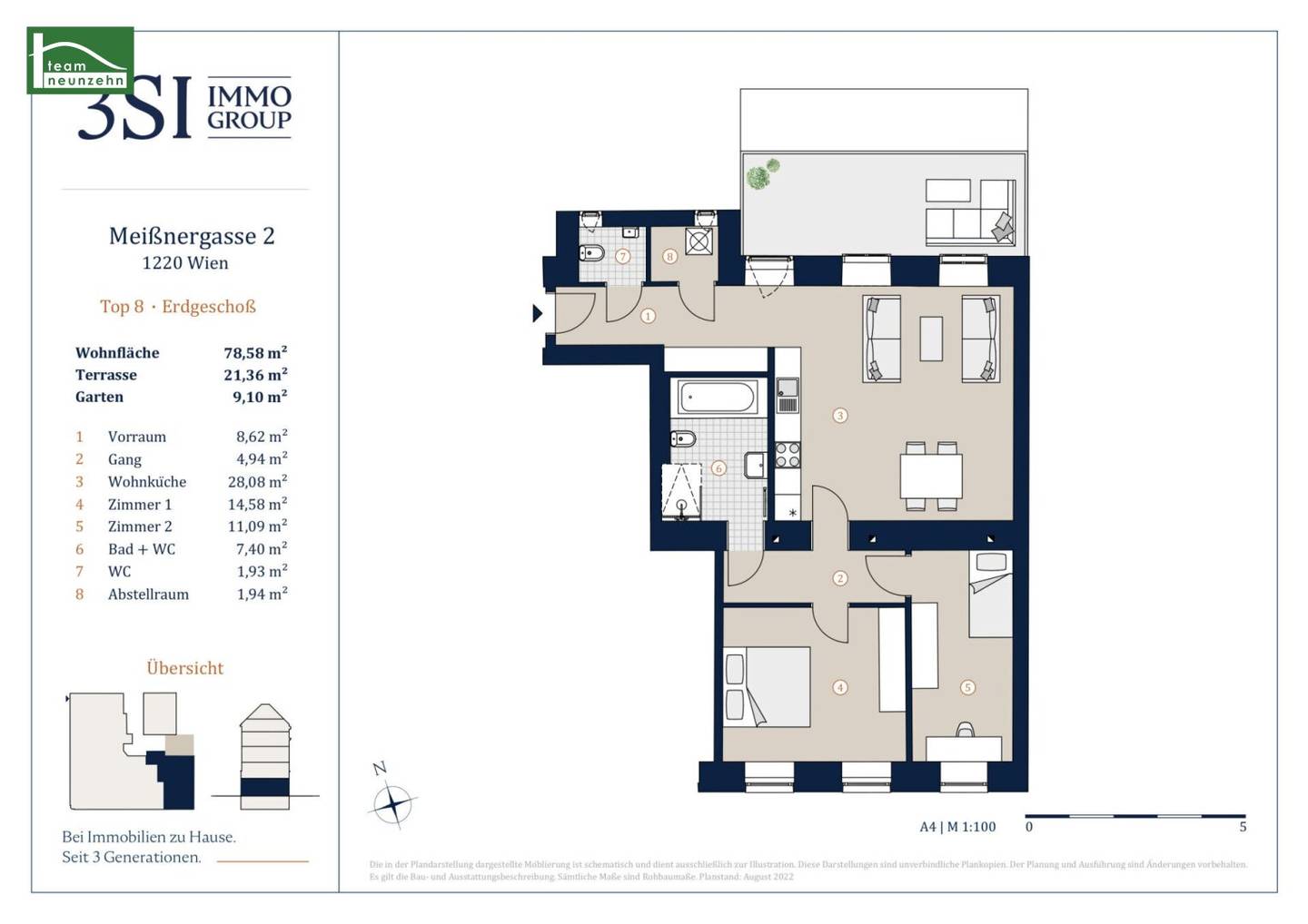 High-quality &amp; Charming! Stylish period building with good connection to the center. Top fittings.