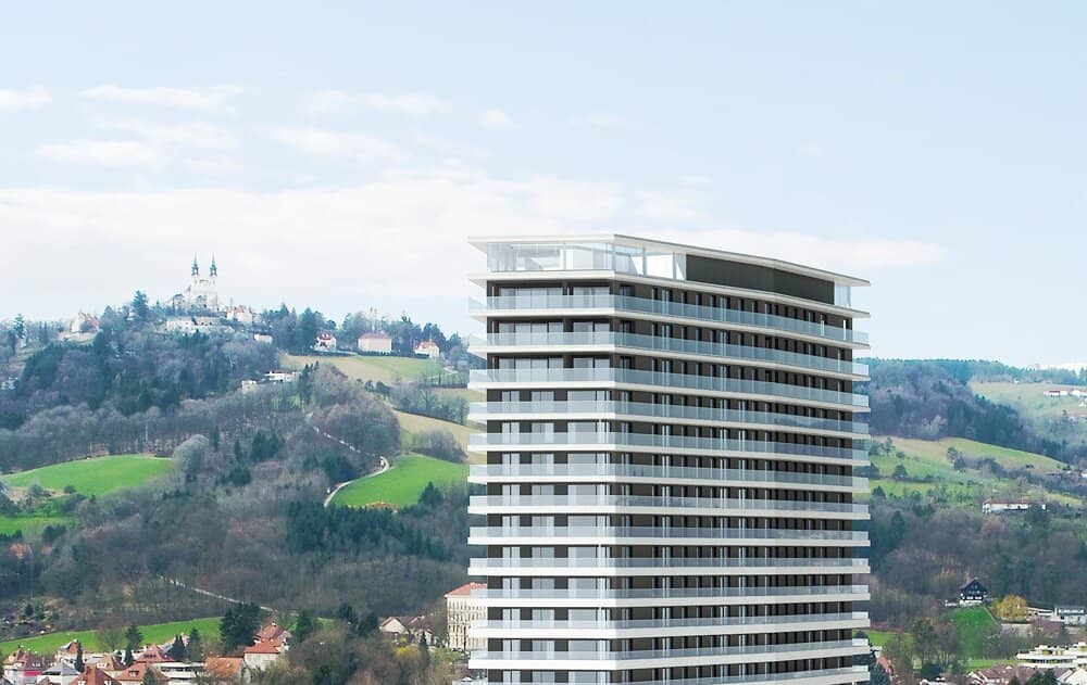 Vermietetes Penthouse über den Dächern von Linz – Bruckner Tower, 28. Stock