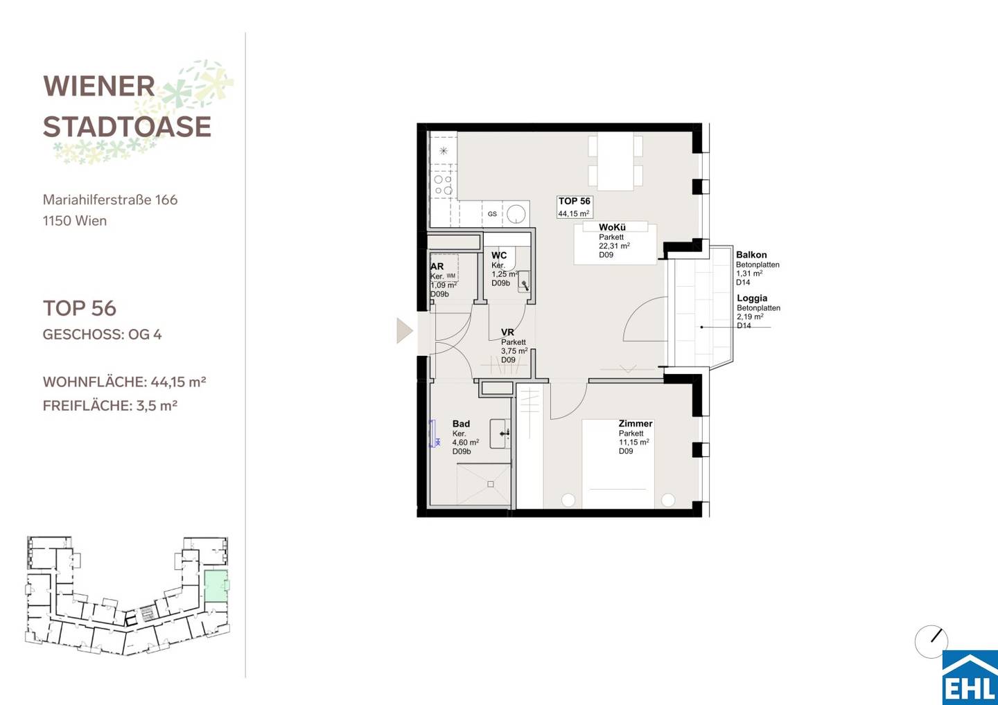 First occupancy | Modern rental apartments | Green inner courtyard | Top location