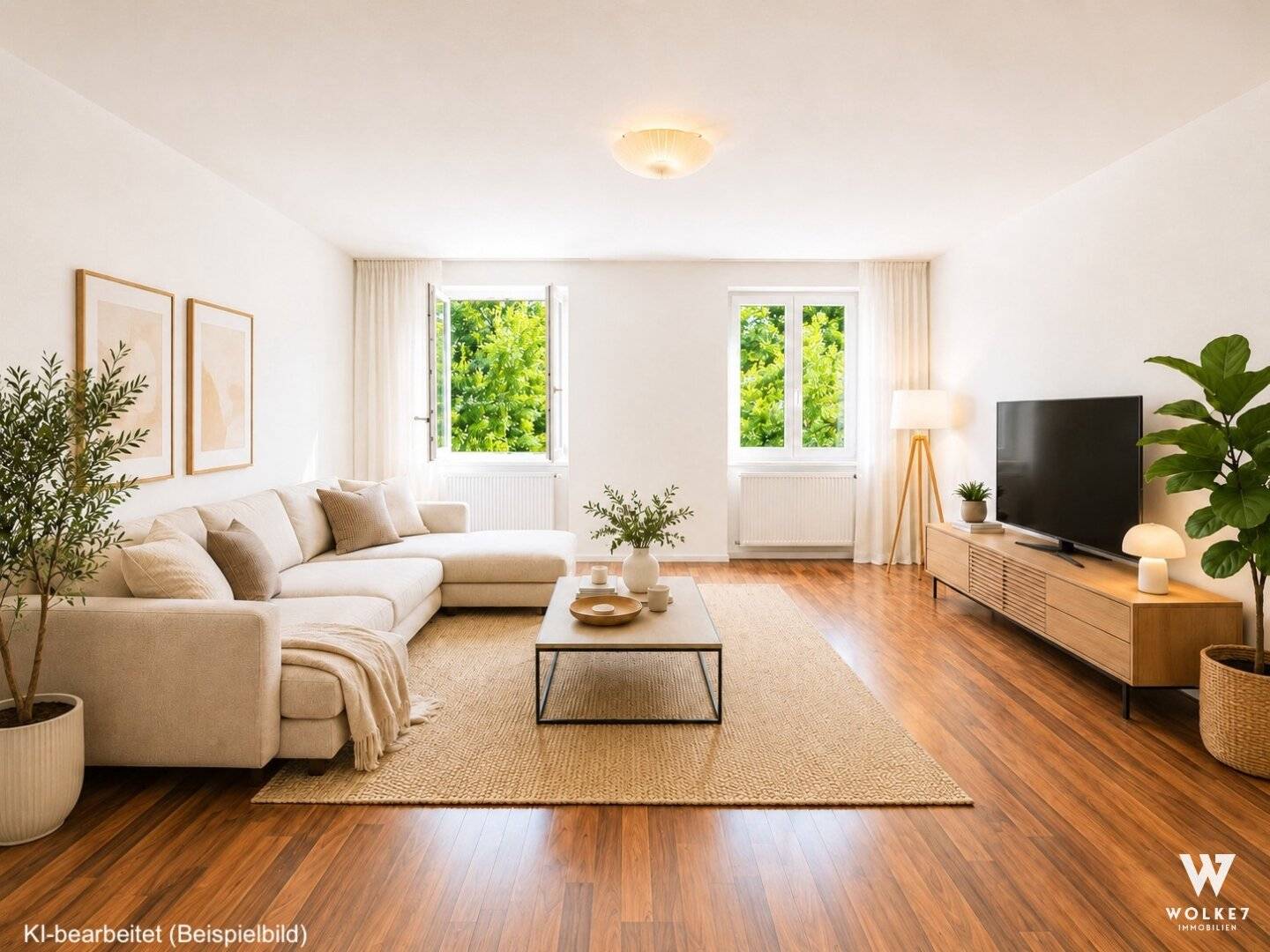 Bright 3-room apartment in absolute quiet with dream green view in 1230 Vienna | Very well maintained communal garden