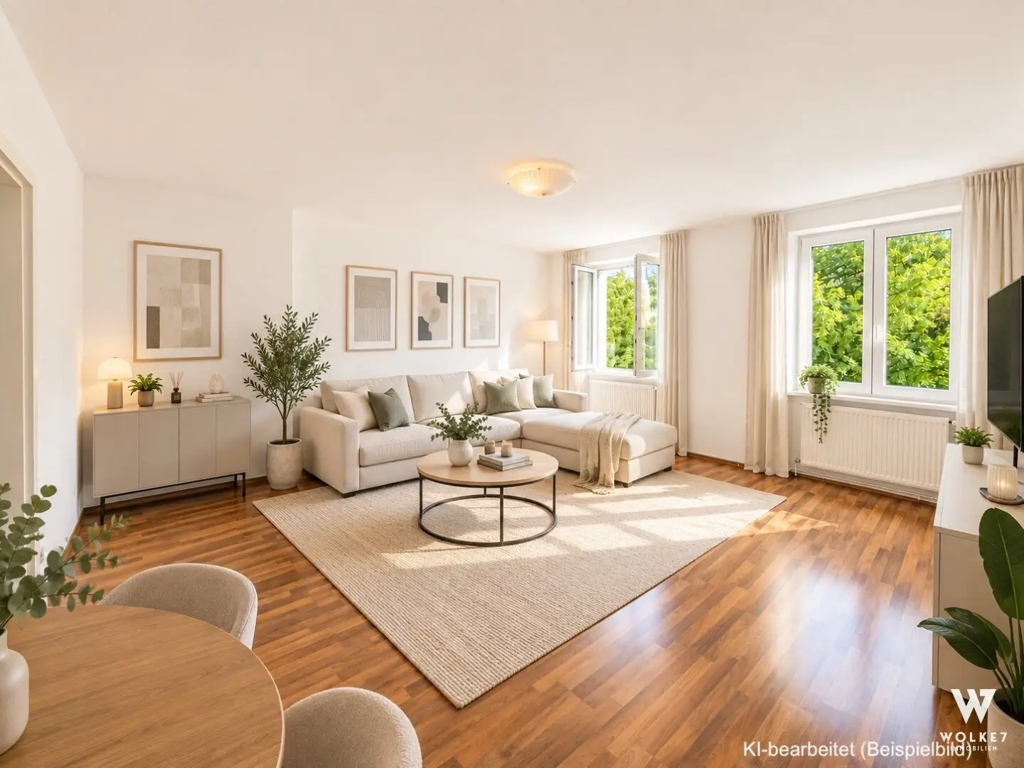 Bright 3-room apartment in absolute quiet with dream green view in 1230 Vienna | Very well maintained communal garden