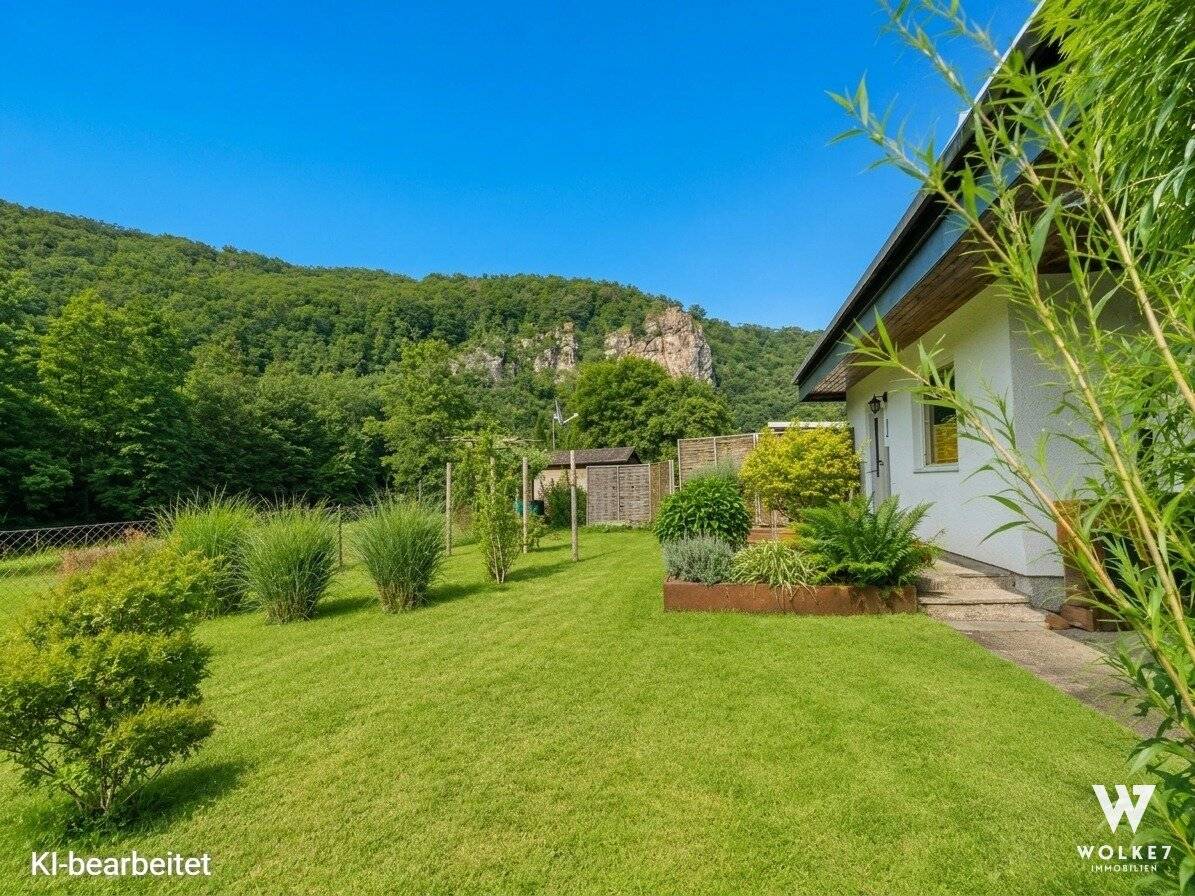 Naturidylle direkt an der Thaya – liebevoll saniertes Freizeithaus in Ruhelage in Hardegg | Nutzfläche ca. 50,84 m2 | Terrasse
