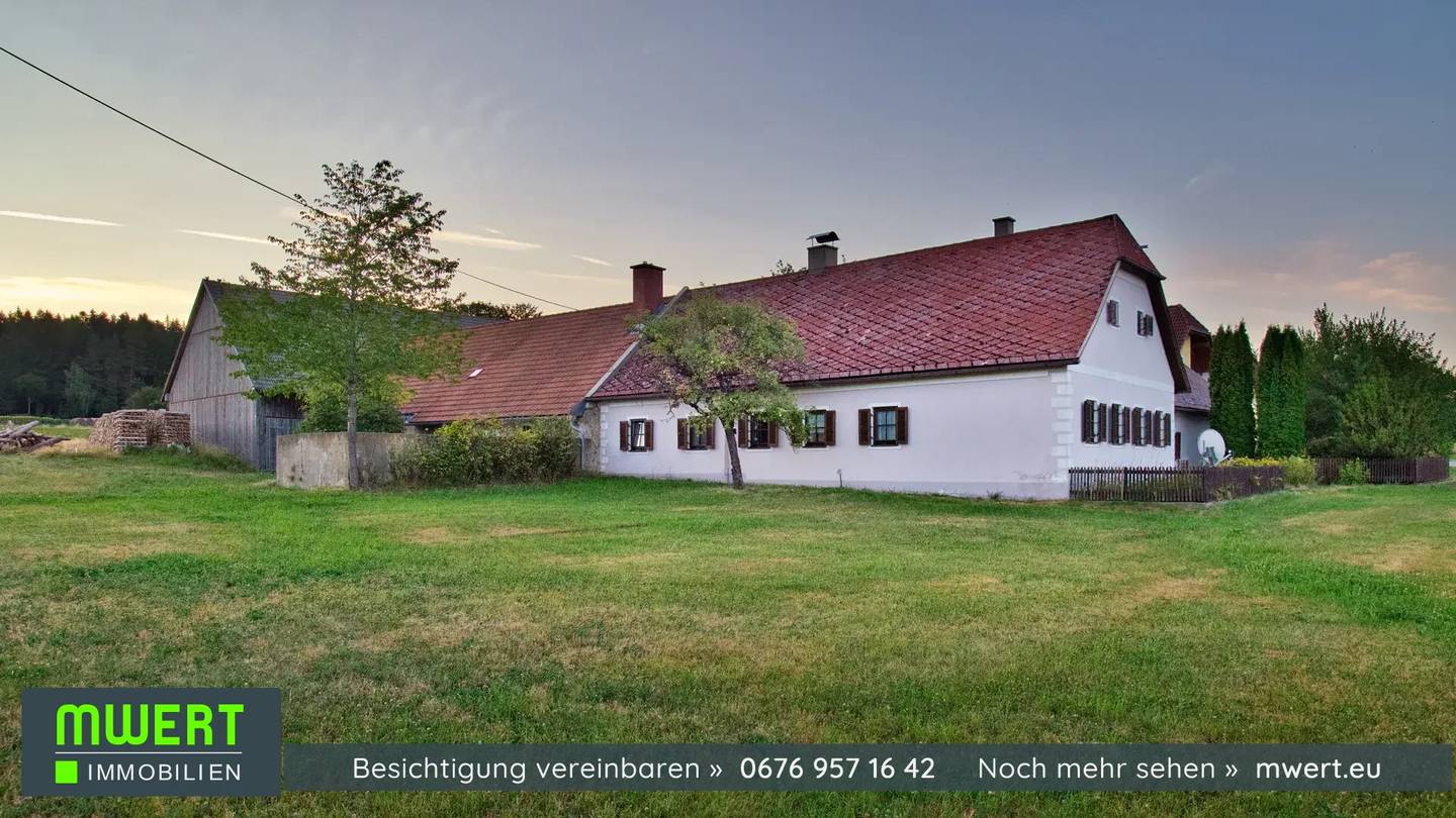 Gepflegter Vierkanthof für Großtierhaltung geeignet