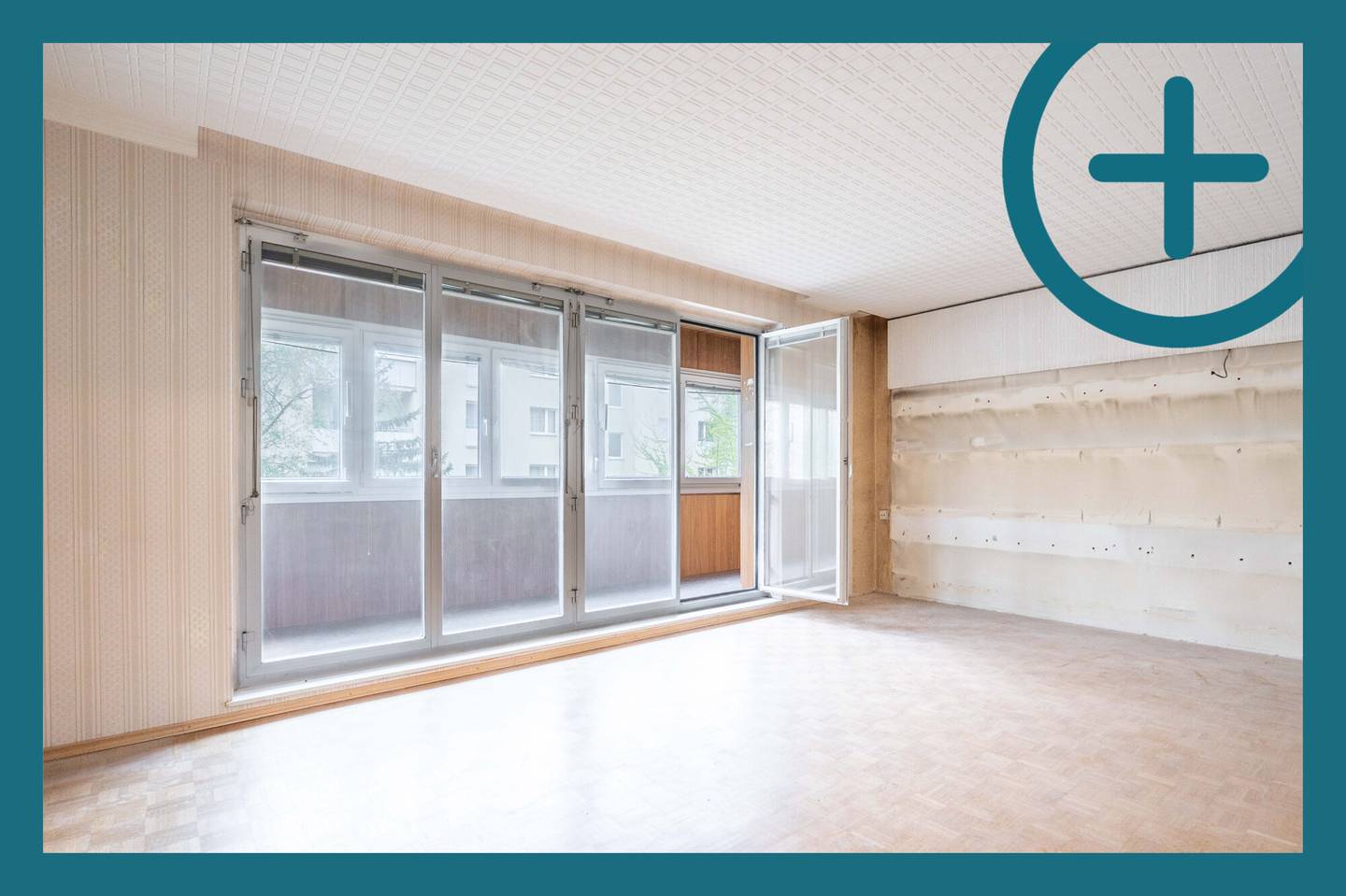 Familienfreundliche Wohnung mit verglaster Loggia und Garage