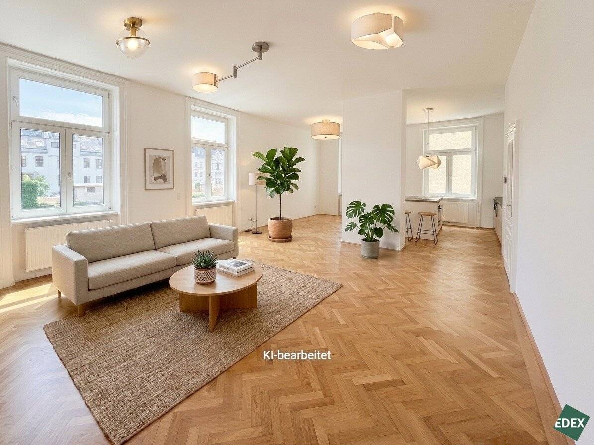 First occupancy after renovation: Dream 4-room period apartment with modern amenities