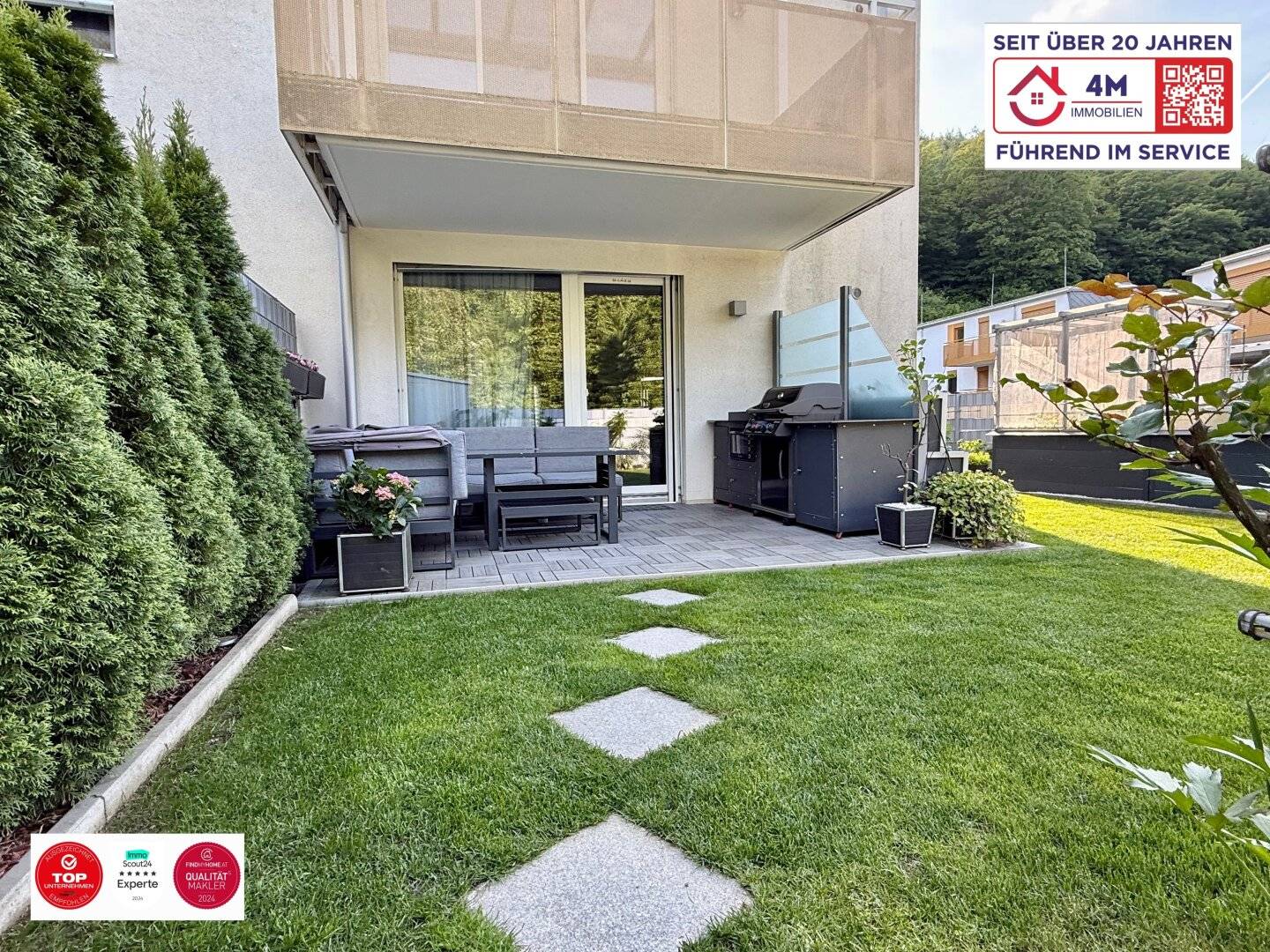 🥇 Exklusive Gartenresidenz am Wienerwald – 4-Zimmer-Neubauwohnung mit 165 m² Privatgarten in Bestlage von Purkersdorf