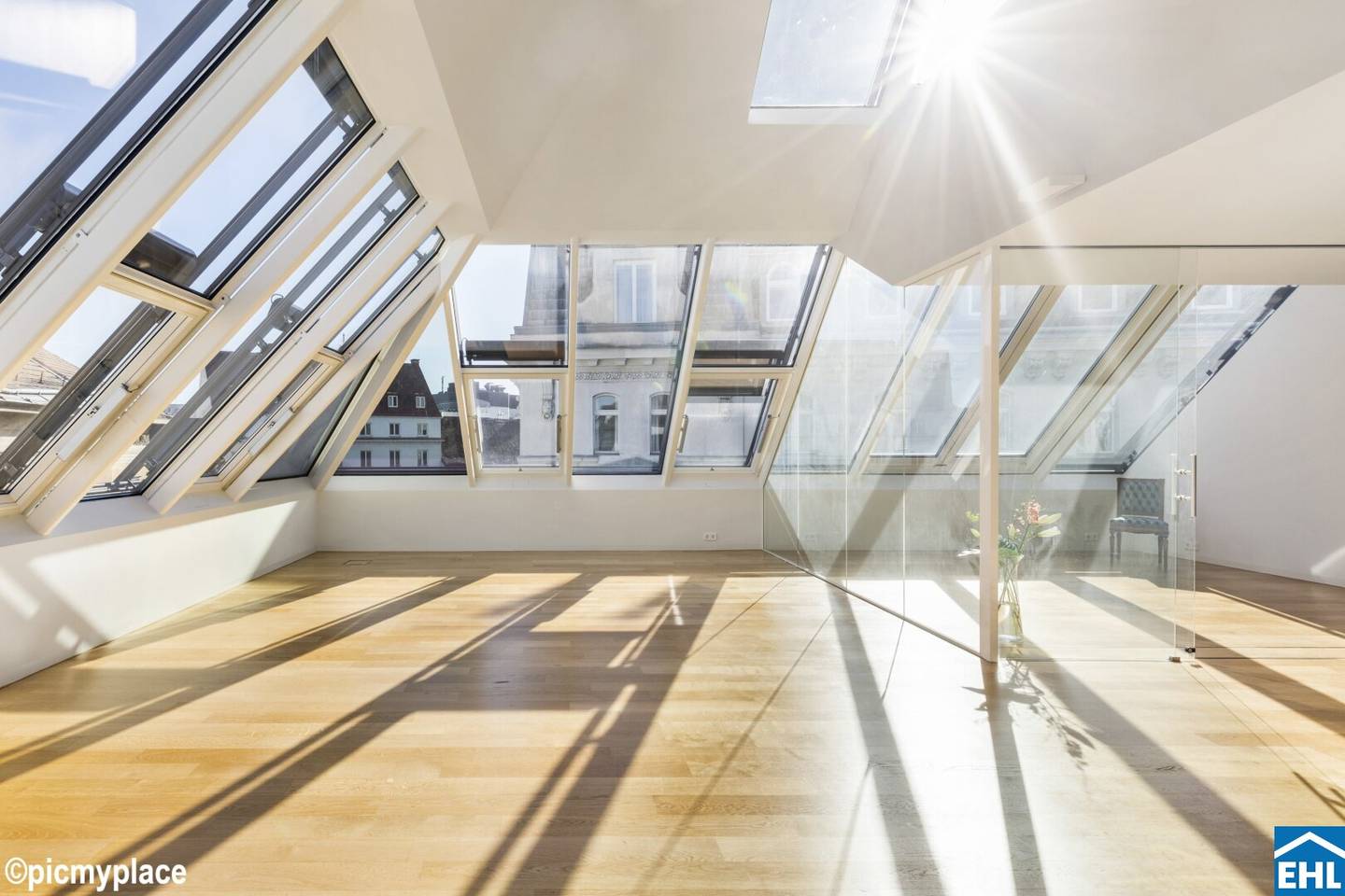 Architectural Masterpiece above the Roofs of Wieden
