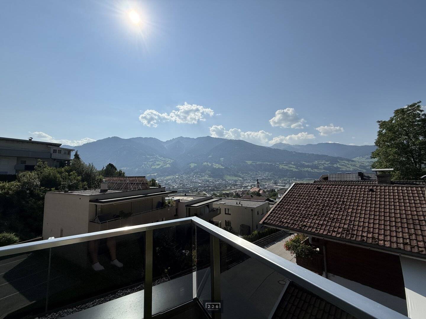 226 Immbolien | Modern garden apartment with magnificent view in Vomp incl. garage parking space