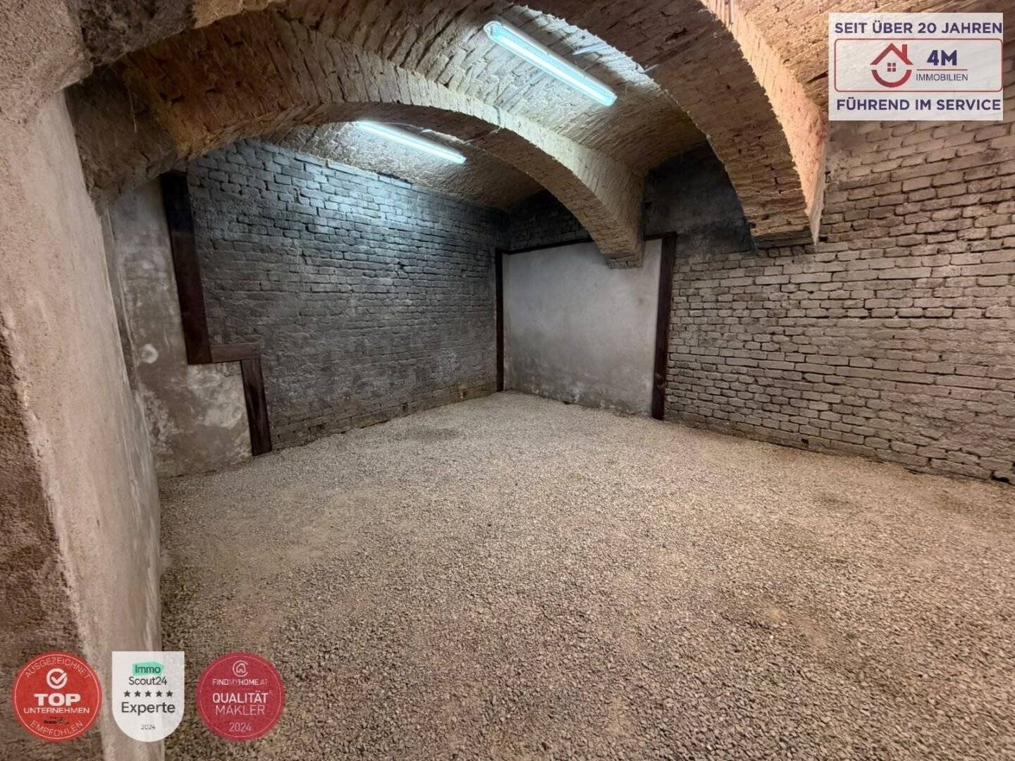 Versatile basement storage room with development potential