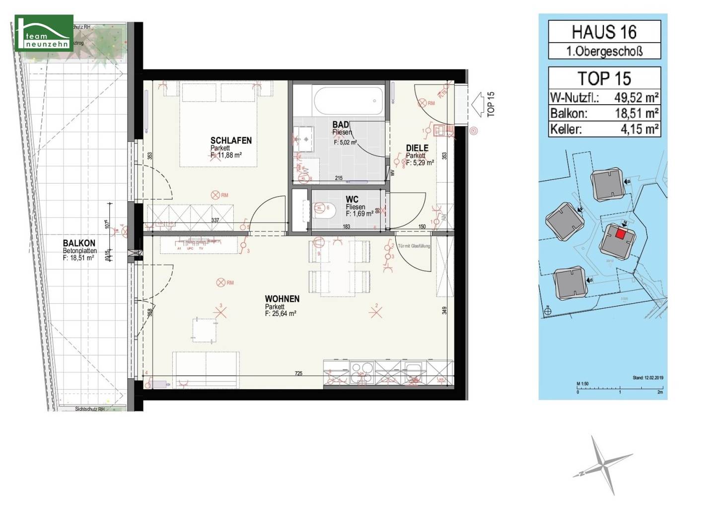 Well laid-out 2-room apartment with spacious balcony - Your new home in the Green City!