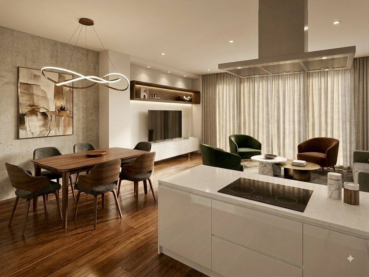 Modern 3-room apartment with terrace, sauna and pool including 2 parking spaces