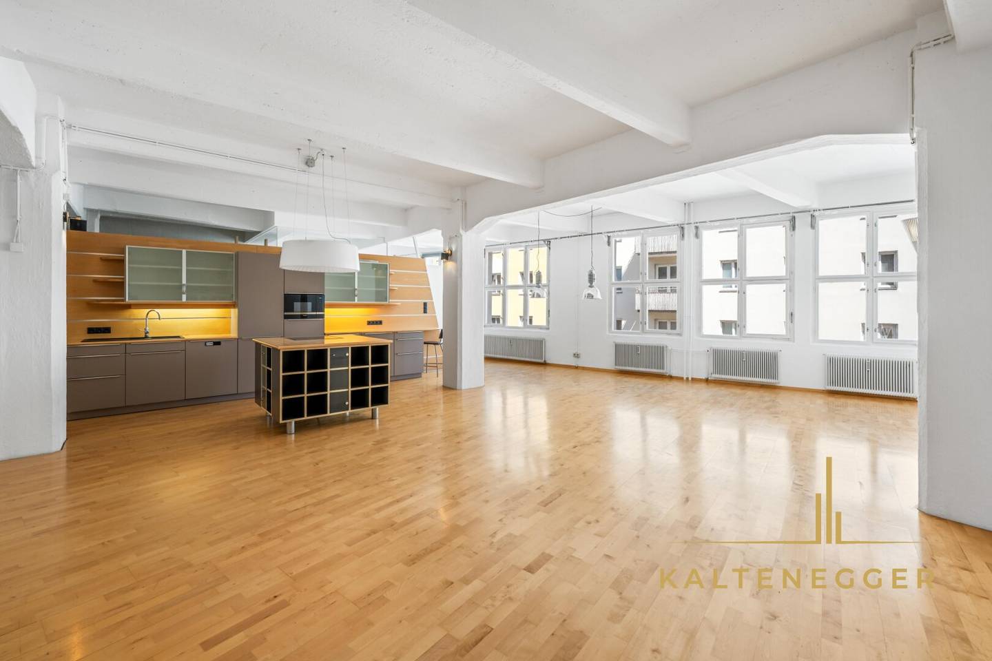 LOFT MIT CHARAKTER – 170m² Atelierwohnung mit 40m² Terrasse, 42m² Keller/Werkstatt, Kamin &amp; eigenem Lift