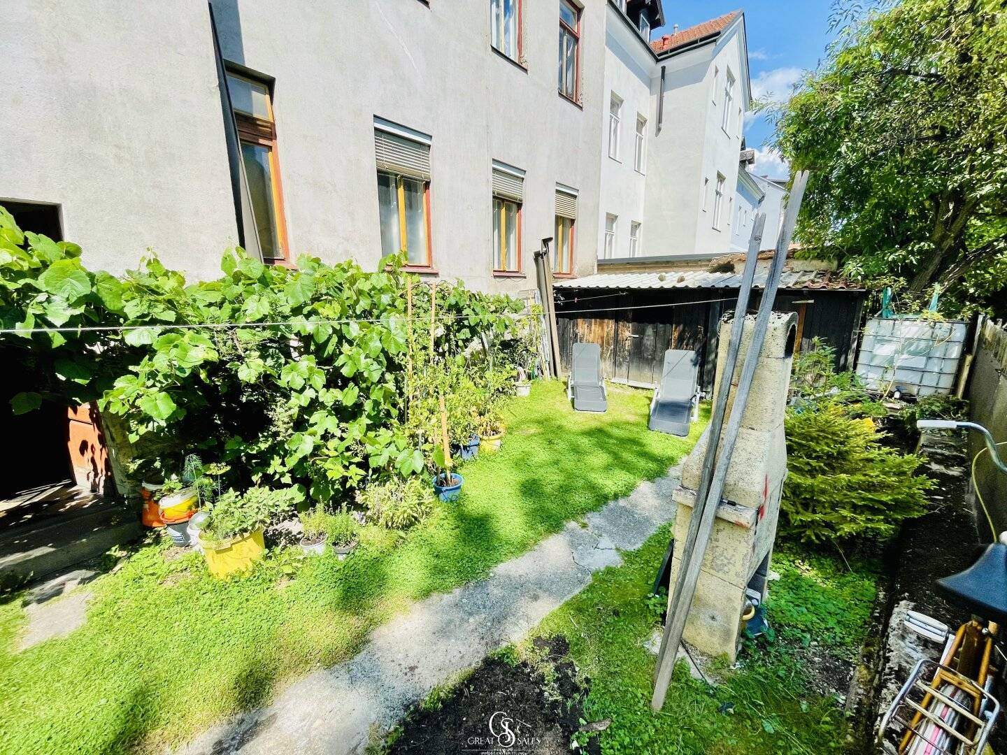 Large and affordable 4-room rental apartment with garden use in the center of Mürzzuschlag