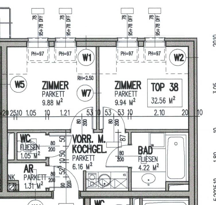Nähe U1 |  Zwei-Zimmer-Dachgeschosswohnung mit Gemeinschaftsdachterrasse