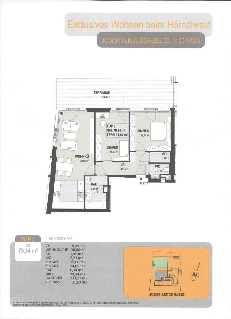 New build in green quiet location with Vienna view and private garden - First occupancy