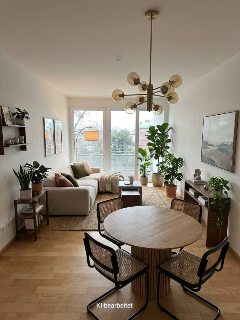 Centrally located bright 2-room apartment with loggia